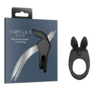 Ashella Men Vibrating Rabbit Cock Ring